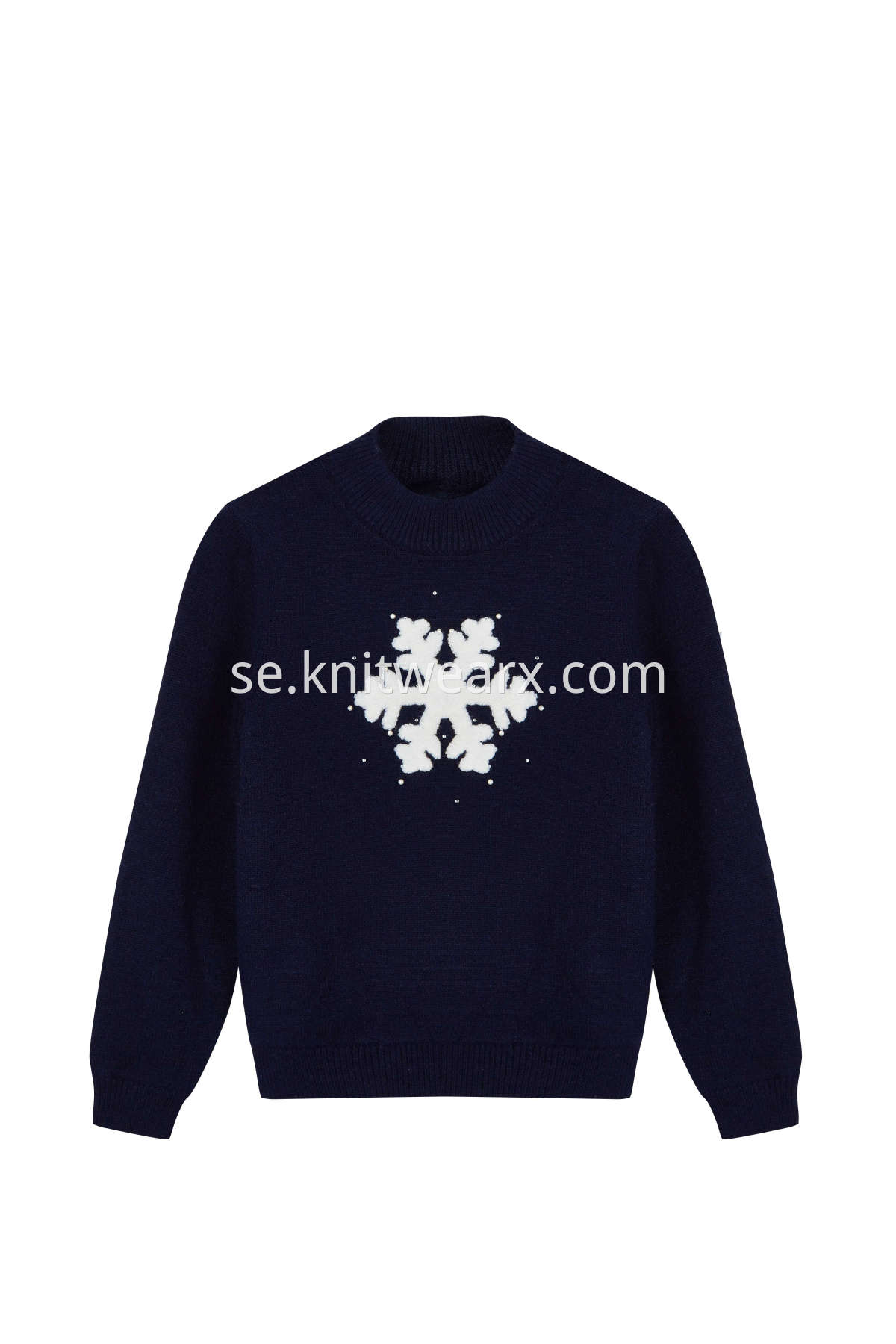 Girl's Nice Snowflake Sweater Long Sleeve Pullover Top